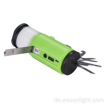 Multi-Tools Outdoor Suvival wiederaufladbares Campinglicht